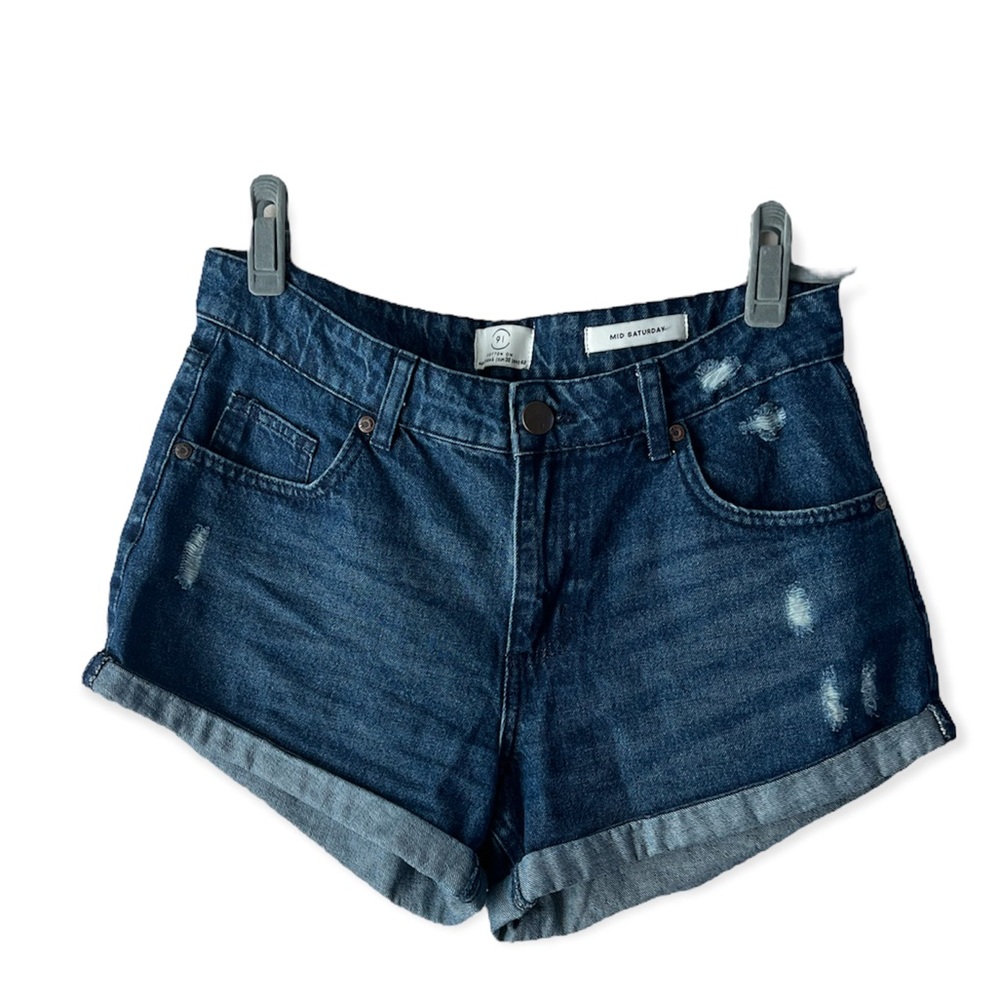 Cotton On High Rise Denim Shorts